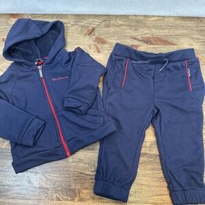 Ben Sherman 18M Hoodie and Sweatpants Boys 18M Navy Red